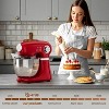 ZAFRO Stand Mixer, 12 Speeds Tilt-Head Electric Commercial Stand Mixer, 3-In-1 Kitchen Mixer with Bowl, Dough Hook, Whisk and Beater - 4 of 4