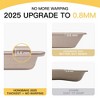 Itopfox Nonstick Cookie Sheet Pan Set of 3, Heavy Duty Baking Trays with Diamond Texture, Oven Safe for Even Baking, Elegant Champagne Gold Finish - 2 of 4