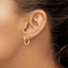 Black Bow Jewelry 2mm x 18mm 14k Yellow Gold Polished Round Endless Hoop Earrings - 3 of 4