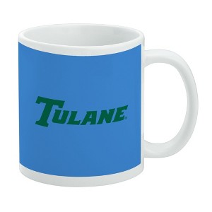 Tulane University Secondary Logo Ceramic Coffee Mug Novelty Gift Mugs for Coffee Tea and Hot Drinks 11oz White - 1 of 4