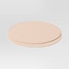 2pk Textured Faux Leather Charger Light Tan - Threshold™ - 3 of 4