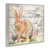 Stupell Industries Spring Floral Happy Easter Bunny, 20" x 16" - image 3 of 4