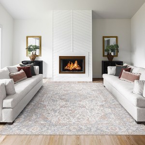 Thomasville Emporia Industrial Old World Chenille Machine Washable Non-Slip Flat Pile Area Rug Collection - 1 of 4