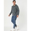 Lars Amadeus Men's Pullover Solid Long Sleeves Hooded Sweatshirts with Pocket - 4 of 4