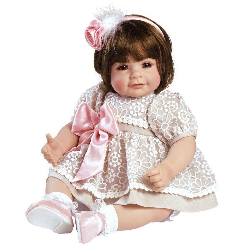 Adora Realistic Baby Doll Enchanted Toddler Doll - 20 inch, Soft CuddleMe Vinyl, Brown Hair, Brown Eyes, 1 of 9
