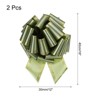 Unique Bargains Christmas Wedding Car Basket Gift Wrapping Large Organza Pull Bow 2 Pcs - 2 of 4