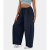 Women Comfy Baggy Pants Drawstring Waist Wide Leg Sweatpants with Pockets - 3 of 4
