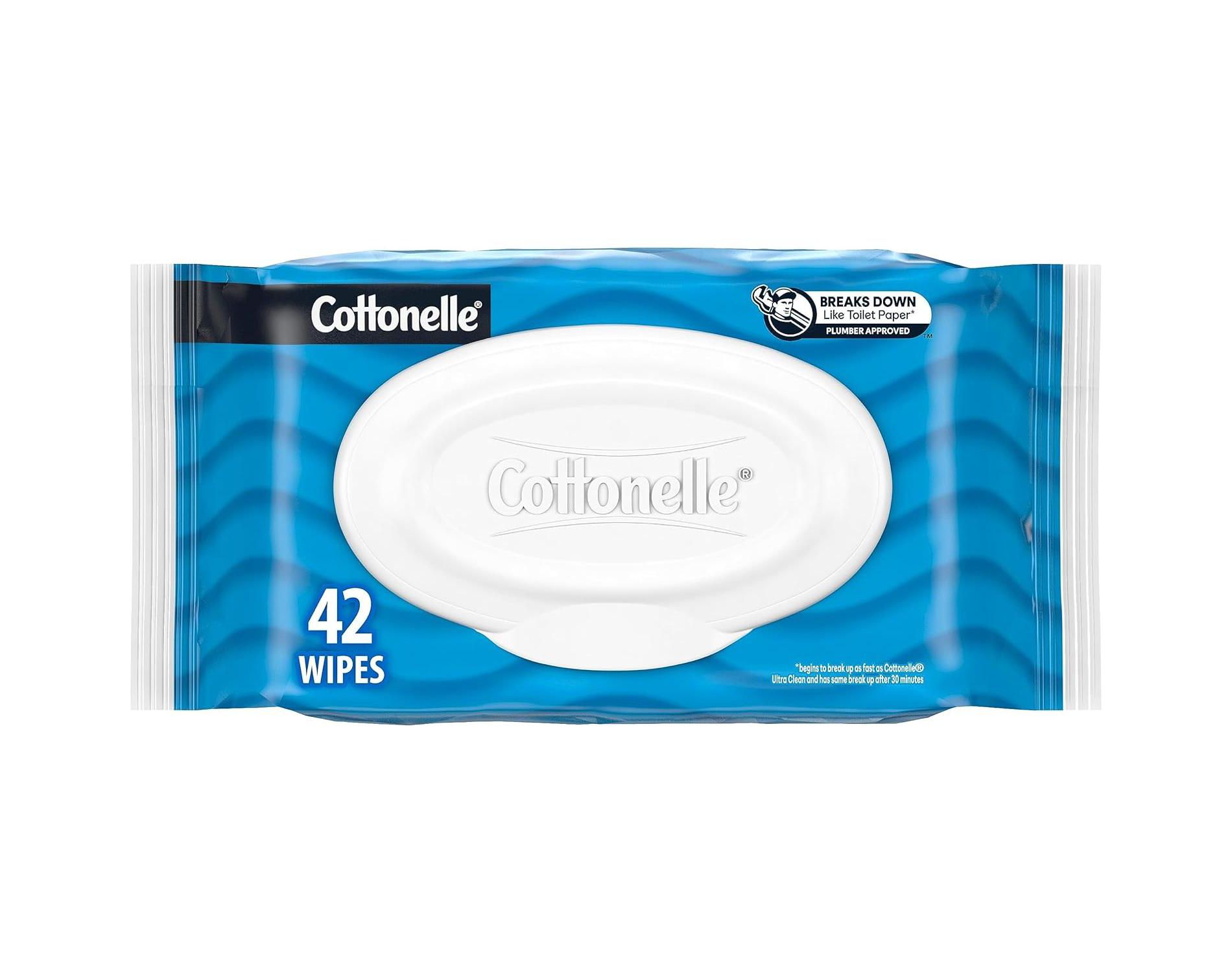 Cottonelle Flushable Wet Wipes, 42 Ct