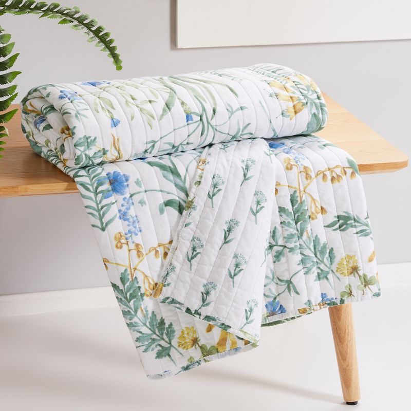 Apolonia Botanical Floral Quilted Throw - Villa Lugano by Levtex Home, 2 of 4