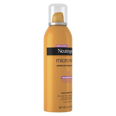 Neutrogena Micromist Airbrush Sunless Tanning Spray, Medium - 5.3oz