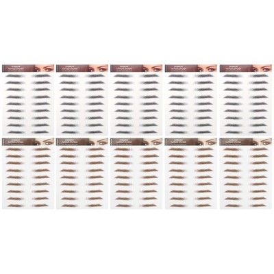 Unique Bargains Simulation Eyebrow Tattoo 10 Pcs