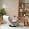 Vynxaria Gray 360¡ã Swivel Bean Bag Seat - 5-Way Adjustable Lounge Chair with Phone Holder - 3 of 4