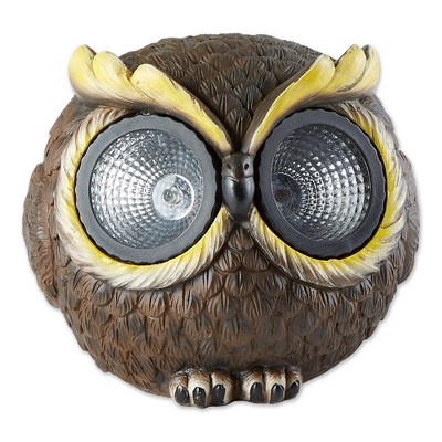 5.5" Polyresin Solar Owl Figurine Brown - Zingz & Thingz