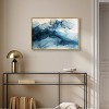 Art Remedy Inked Waves Blue Abstract Wall Art Framed - 2 of 4