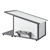 Outdoor Dog House with Stainless Bowl, Weatherproof PVC Roof Small Dogs Kennel with 4 Swivel Wheels, Pine Wood Dog Cage Pet Shelter for Small Dog - 2 of 4
