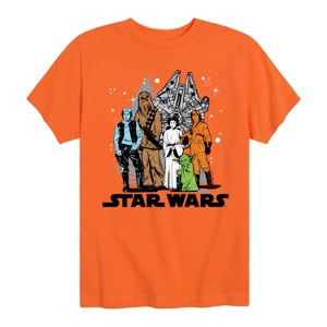 Boys' - Star Wars - Luke and Friends Group Short Sleeve Graphic T-Shirt - 1 of 4
