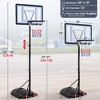 Yaheetech Adjustable Basketball Hoop with Wheels, Black - 3 of 4