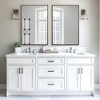 Lirago 36" Modern Black Framed Bathroom Mirror Sleek Rectangular Vanity Mirror with Easy Installation for Bathroom Bedroom or Entryway Set of 2 - 2 of 4