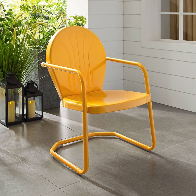 Griffith Metal Chair Tangerine - Crosley, 3 of 19