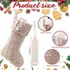 Neutral Stockings 4 Pcs 21 Inch Large Plush Faux Rustic Farmhouse Xmas Stockings Bulk Personalized with Name Tags Modern Brown - 2 of 4