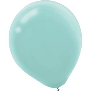 Amscan Solid Color Latex Balloons Packaged 12'' Robin's Egg Blue 4/Pack 72 Per Pack (113250.121) - 1 of 1