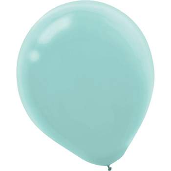 Amscan Solid Color Latex Balloons Packaged 12'' Robin's Egg Blue 4/Pack 72 Per Pack (113250.121)