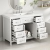 47"W Bathroom Vanity with Sink, Freestanding Bathroom Sink Cabinet with 8 Drawers & Soft-Closing Doors - ModernLuxe - 2 of 4