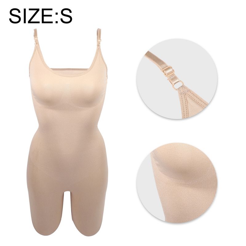 Unique Bargains Women Shapewear Tummy Control Full Bust Bodysuit Butt Lifter Thigh Slimmer, 3 of 6