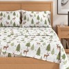 100% Cotton Lodge Printed Flannel Sheet Set - Great Bay Home - 2 of 4