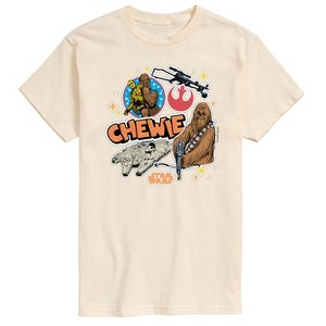 Men's - Star Wars - Chewie Stickers Short Sleeve Graphic T-Shirt - 1 of 3