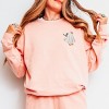 Simply Sage Market Embroidered Boo Ghost Goose Lightweight Garment Dyed Sweatshirt - 3 of 4