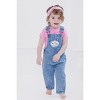 Ms. Rachel Baby Girls Denim Cosplay Overall, T-Shirt and Headband 3 Piece Outfit Set Infant Sizes (12 Months - 5T) - 2 of 4