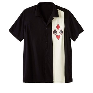 KingSize Men's Big & Tall Colorblock Camp Shirt - 1 of 4