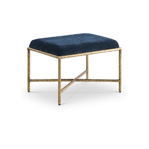 Meridian Furniture,Valley Chenille Fabric Bench - 1 of 4