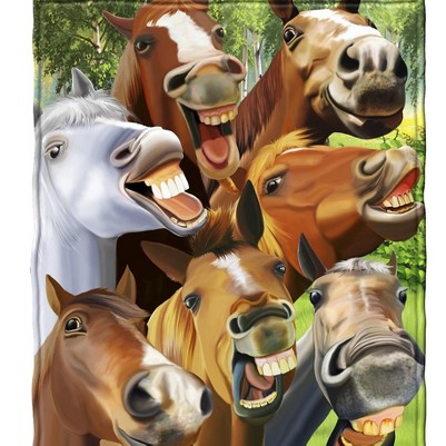 horses selfie