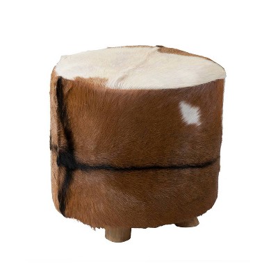 Durant Natural Hide Stool Brown - East At Main