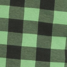 plaid black & green