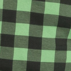 plaid black & green