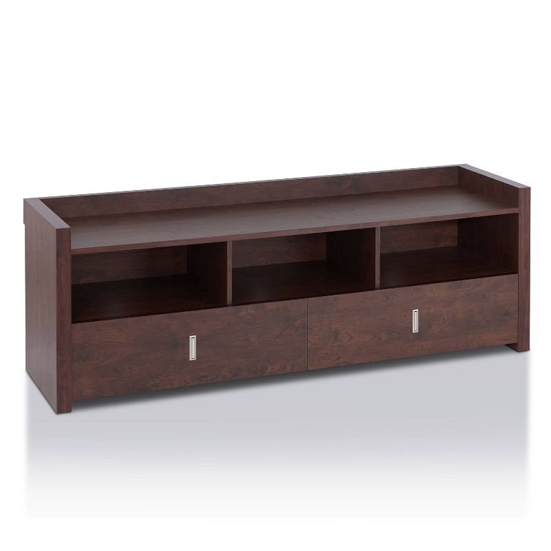 Flatcar Multi Functional Storage TV Stand for TVs up to 65&#34; Vintage Walnut - HOMES: Inside + Out, 5 of 11
