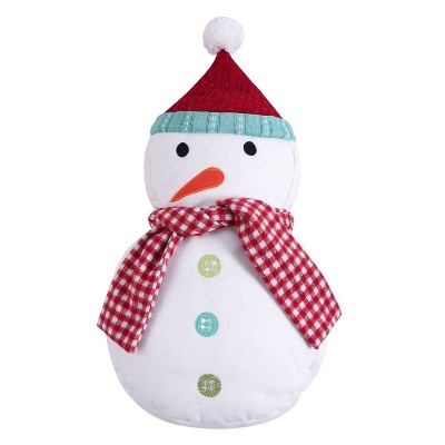 Merry & Bright Holly Jolly Snowman Pillow - by Levtex Home