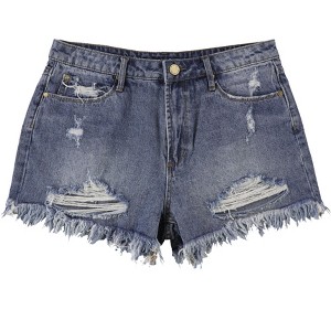 Articles of Society Womens Meredith Casual Denim Shorts - 1 of 2