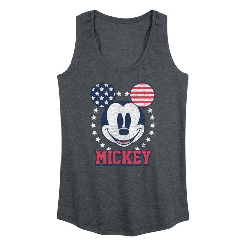 Women's Disney Americana Graphic Racerback Tank - Heather Charcoal ...