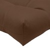 Habitat Tufted Ultra Soft Comfortable Chair Pad Pack of 2 Each 15" X 15" Brown - 3 of 4