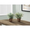 NicBex Artificial Plant 2PC, Fake Plants in Black Pots, Tabletop Faux Plants Indoor for Living Room/Office/Windowsill Decor - 2 of 4