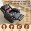 Manual Recliner Chair with Heating & Massage - 138¡ã Front/Rear Adjustable, Side Storage Pockets & Remote Control, Ideal for Living Room & Bedroom - 3 of 4