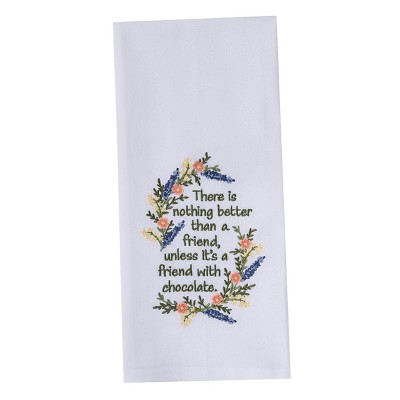 Park Designs A Friend With Chocolate Dishtowel Set of 2