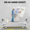 VEVOR Telescoping Aluminum Work Plank, 8-13 Feet 500lbs Capacity, 12.5 inch Width Aluminum Scaffold Plank,Extension Staging Plank, Silver - 4 of 4