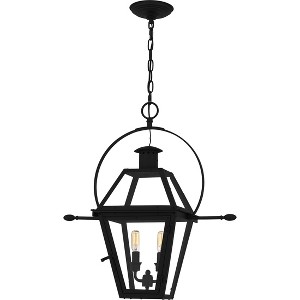 Rue De Royal 2-Light Earth Black Outdoor Hanging Lantern - 1 of 4