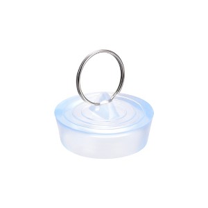 Unique Bargains Rubber Clear Hanging Ring Bathtub Kitchen Drain Stopper - 1 of 4