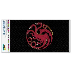 House Of Dragon Targaryen Sigil Scales Automotive Bumper Sticker - 1 of 4